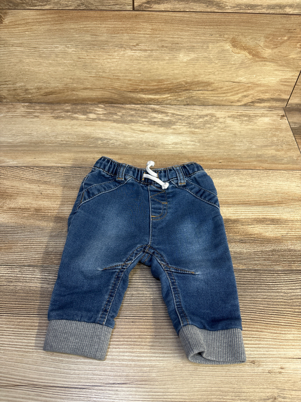 Cat & Jack Drawstring Jeans Blue sz 0-3m