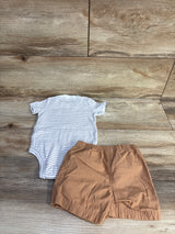 Carter's 2pc Bodysuit & Shorts Set White sz 9m