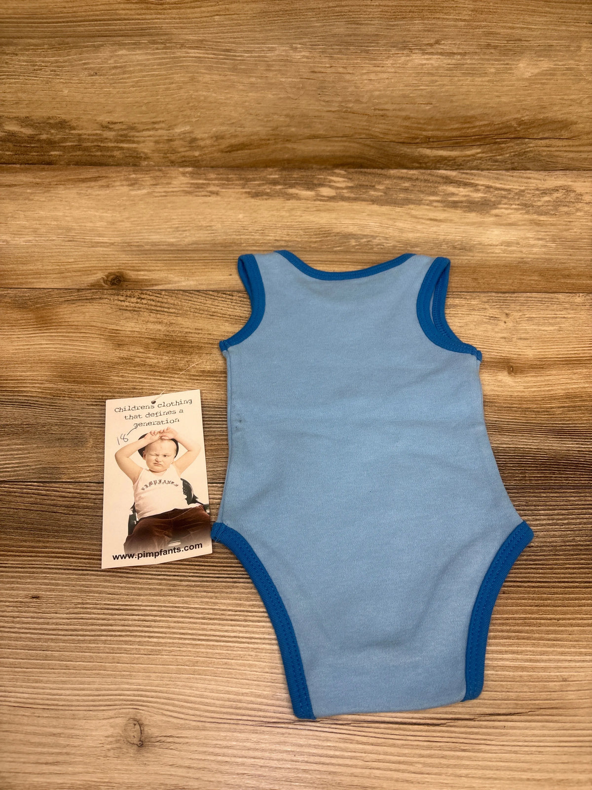 NEW Pimpfants My Mommy's A M.I.L.F Tank Bodysuit Blue sz 3m