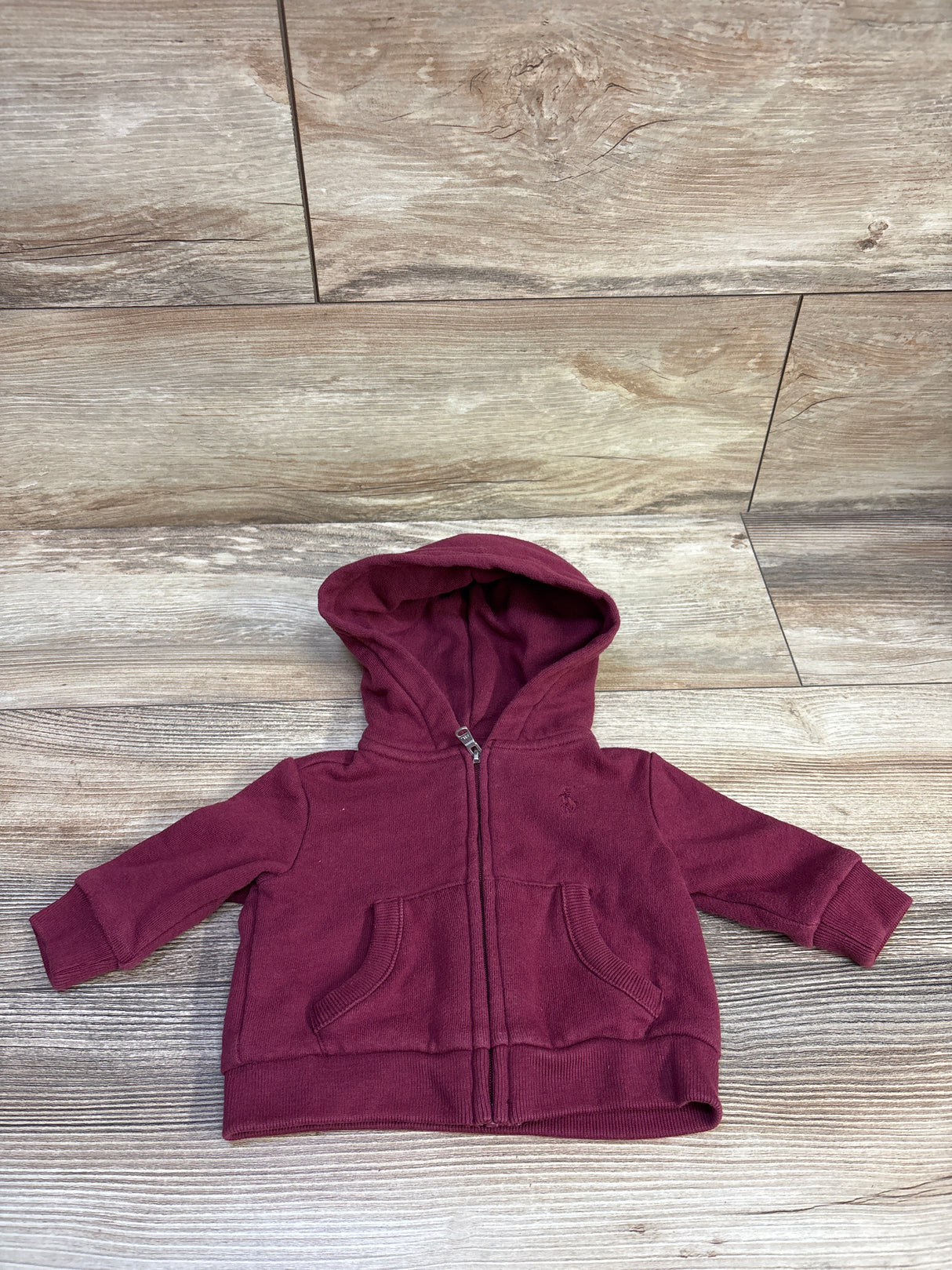 Ralph Lauren Full Zip Hoodie Maroon sz 3m