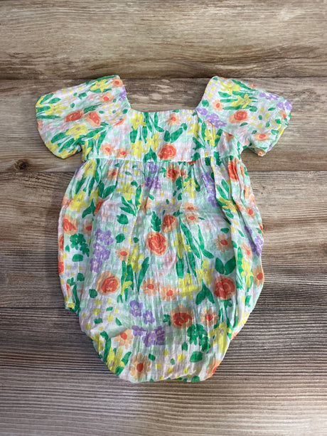 Cat & Jack Floral Romper White sz 12m - Me n Mommy To Be