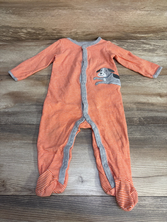 Carter's Striped Sleeper Orange sz 9m - Me n Mommy To Be
