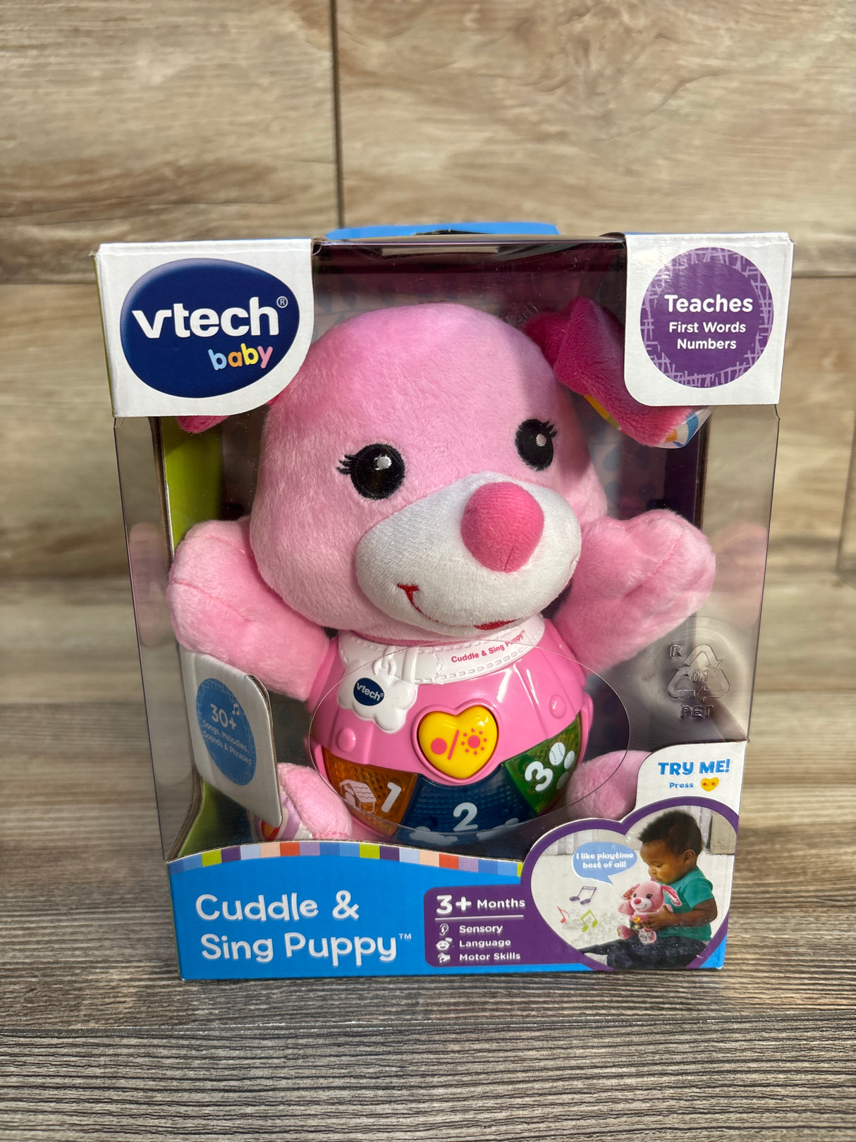 NEW Vtech Cuddle And Sing Puppy Pink