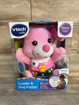 NEW Vtech Cuddle And Sing Puppy Pink
