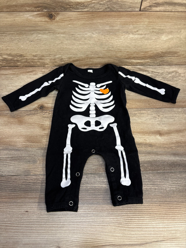 Skeleton Coverall Black sz 0-3m - Me n Mommy To Be