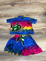 NEW Aloha Fashion 2pc Button Up Shirt & Shorts Blue sz 12m