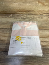 NEW Burt's Bees Baby Beekeeper Wearable Blanket Striped Pink sz Large/12-18m