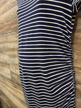 Isabel Maternity Striped Bodycon Dress Navy sz Large