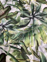 Tropical Leaves Fitted Crib Sheet & Changing Pad Cover, Green