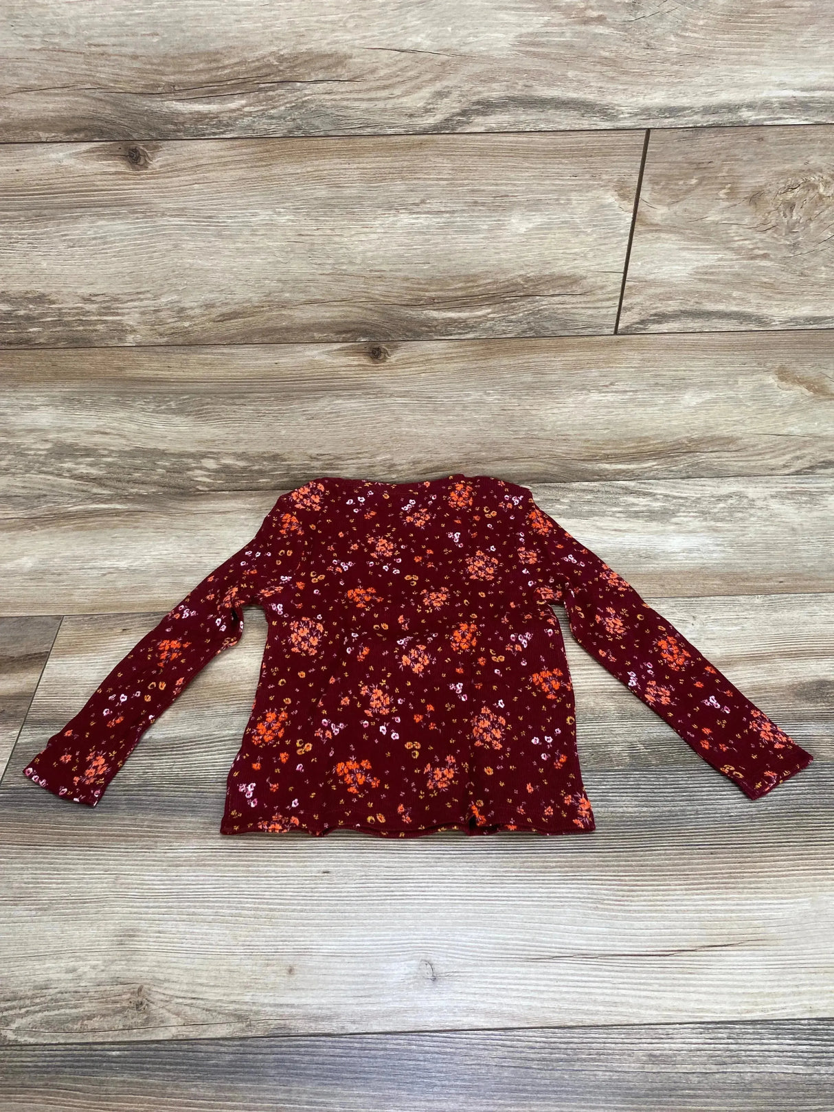 NEW Old Navy Burgundy Floral Shirt sz 5T