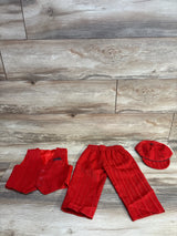 3pc Striped Vest Set Red sz 12m
