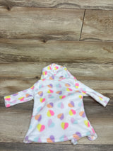 Mon Cheri Plush Hooded Bath Robe White sz 0-9m