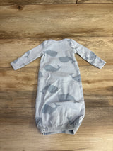 Simple Joys Whale Sleeper Gown Blue sz Newborn