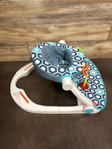 Fisher Price Sit-Me-Up Floor Seat in Blue Honeycomb