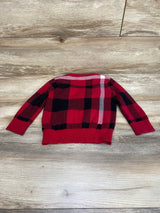 Cat & Jack Plaid Sweater Red sz 18m