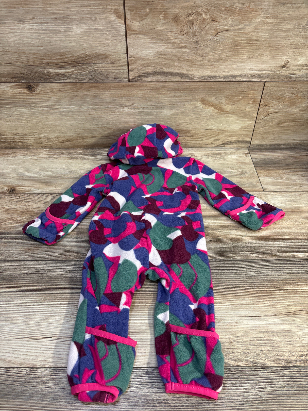The North Face Glacier One-Piece Coverall Abstract Pink sz 3-6m