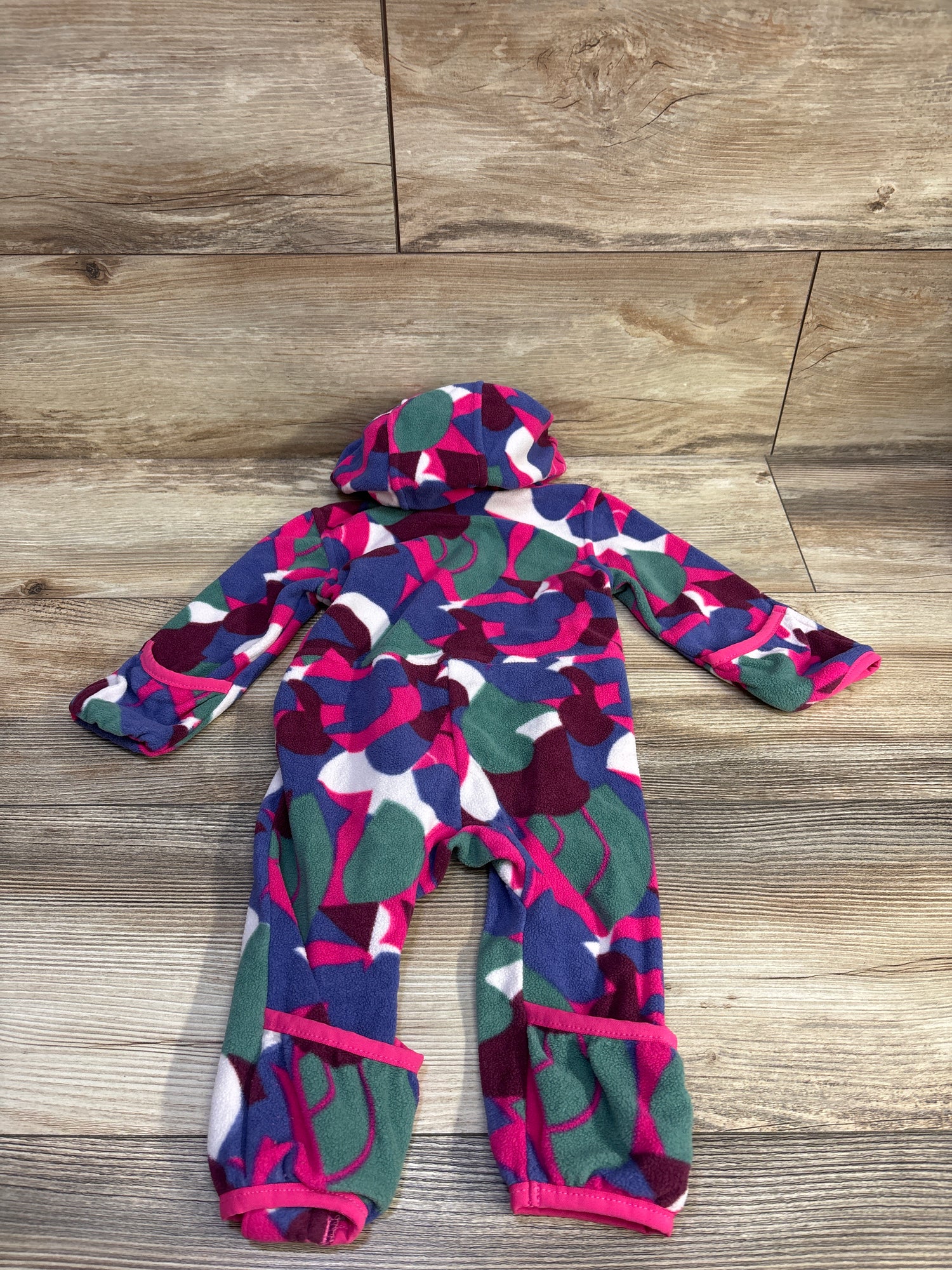 The North Face Glacier One-Piece Coverall Abstract Pink sz 3-6m