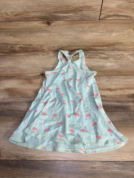 Cat & Jack Flamingo Tank Dress Blue sz 4T - Me n Mommy To Be