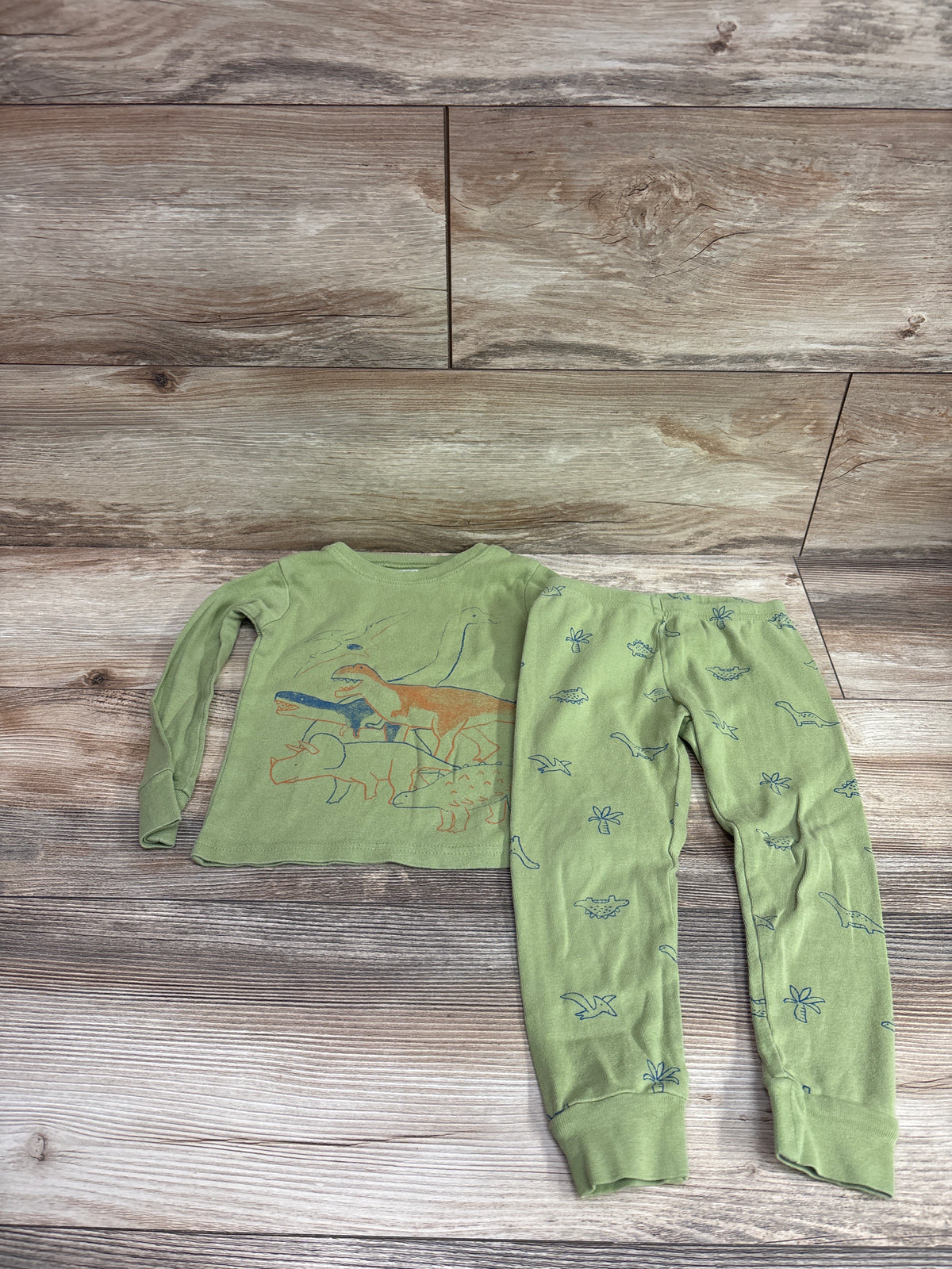 Carter's 2pc Pajama Set Green sz 3T