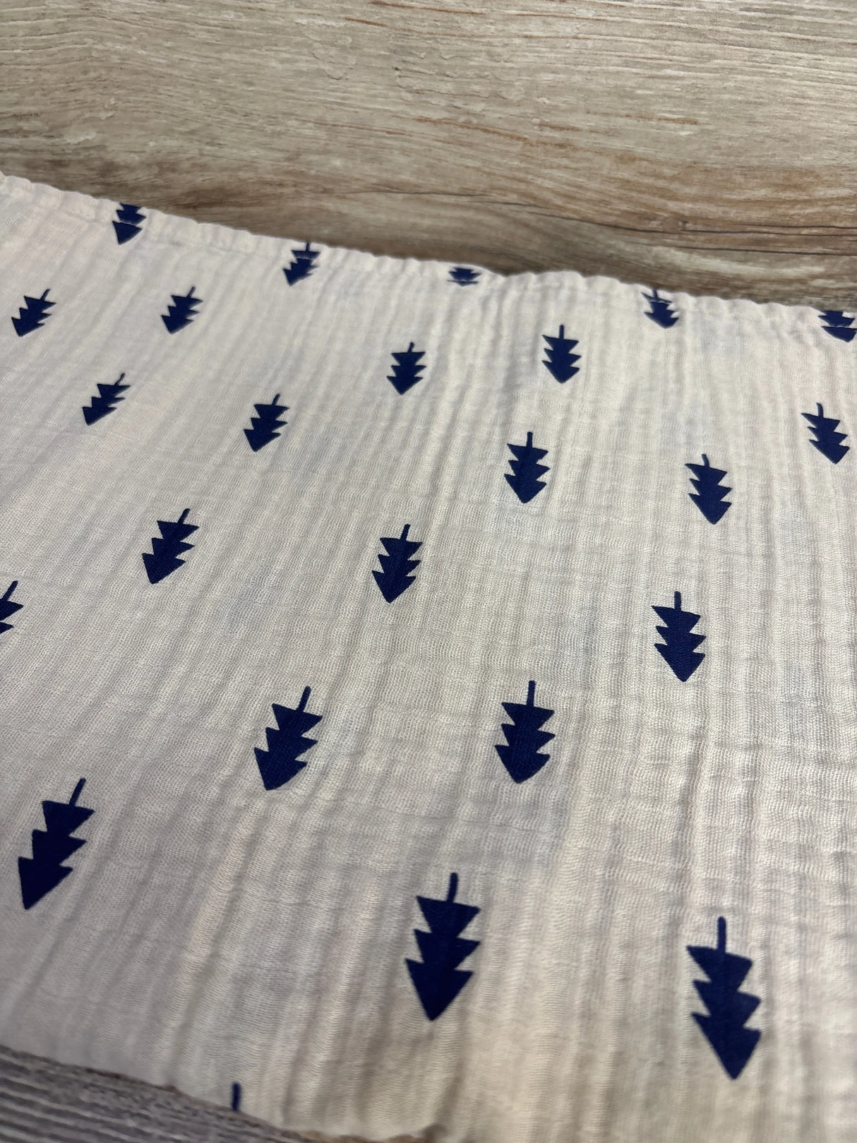 Cloud Island Muslin Swaddle Blanket Tan Tree Print
