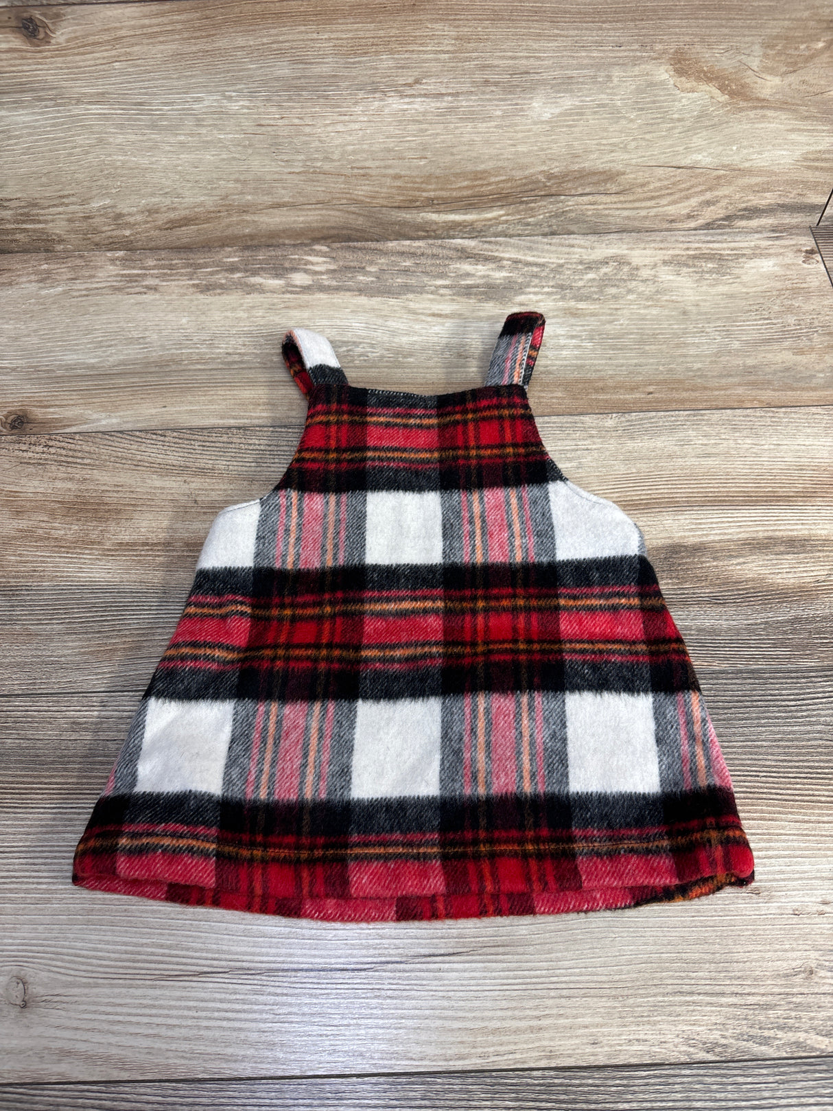 Fleece Plaid Skirtall Red sz 12m
