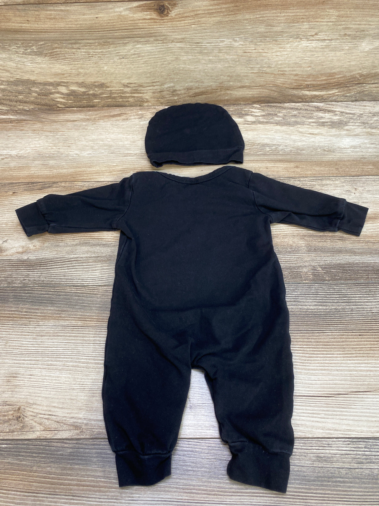 2pc Just A Boy In Love Coverall & Hat Black sz 0-3m