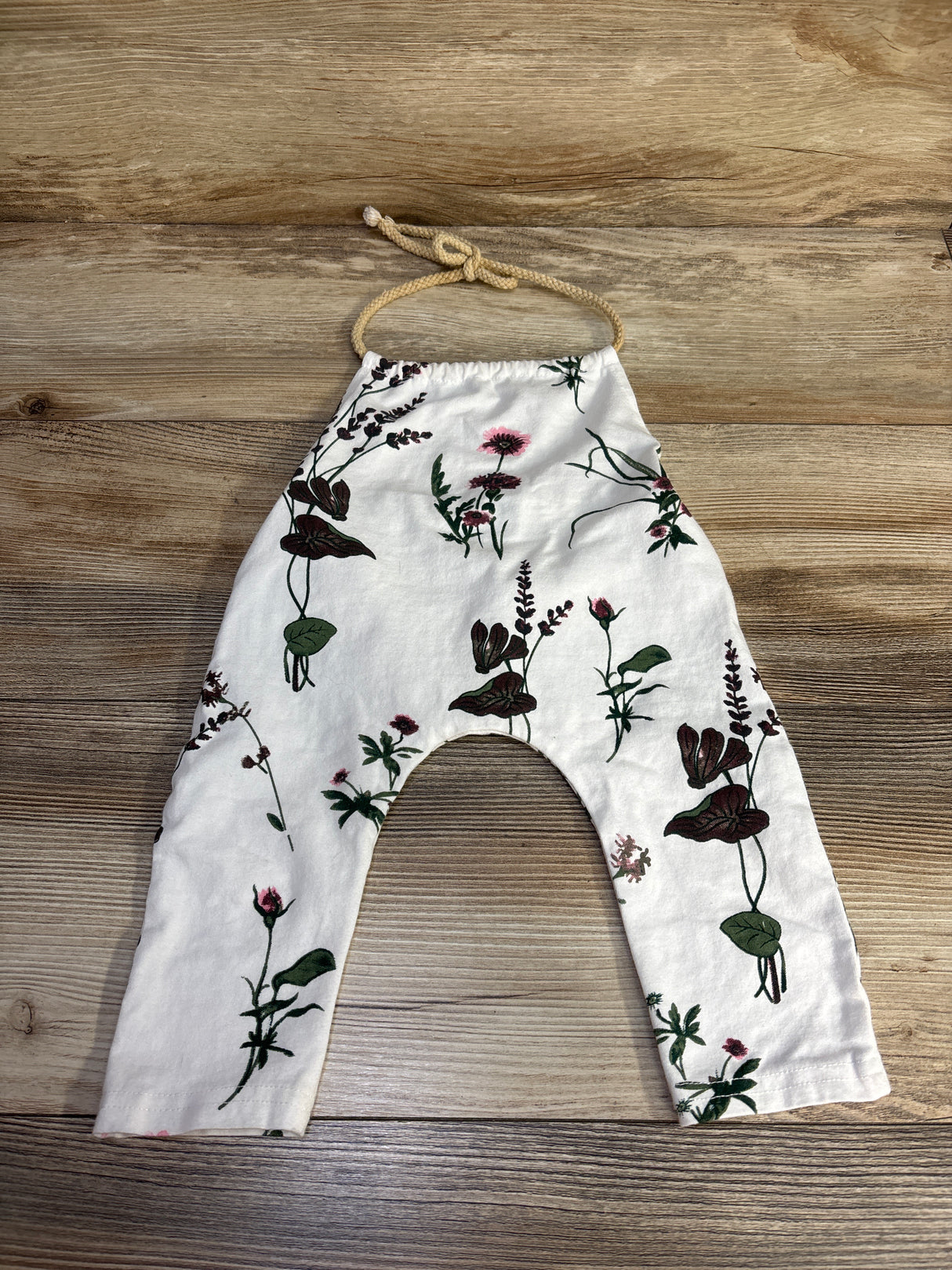 Floral Halter Romper White sz 6-12m