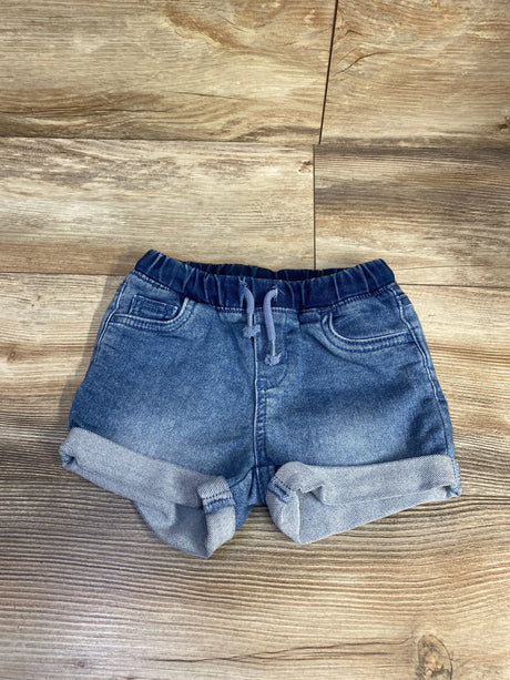 Cat & Jack Rolled Hem Drawstring Denim Shorts Blue sz 3T - Me n Mommy To Be
