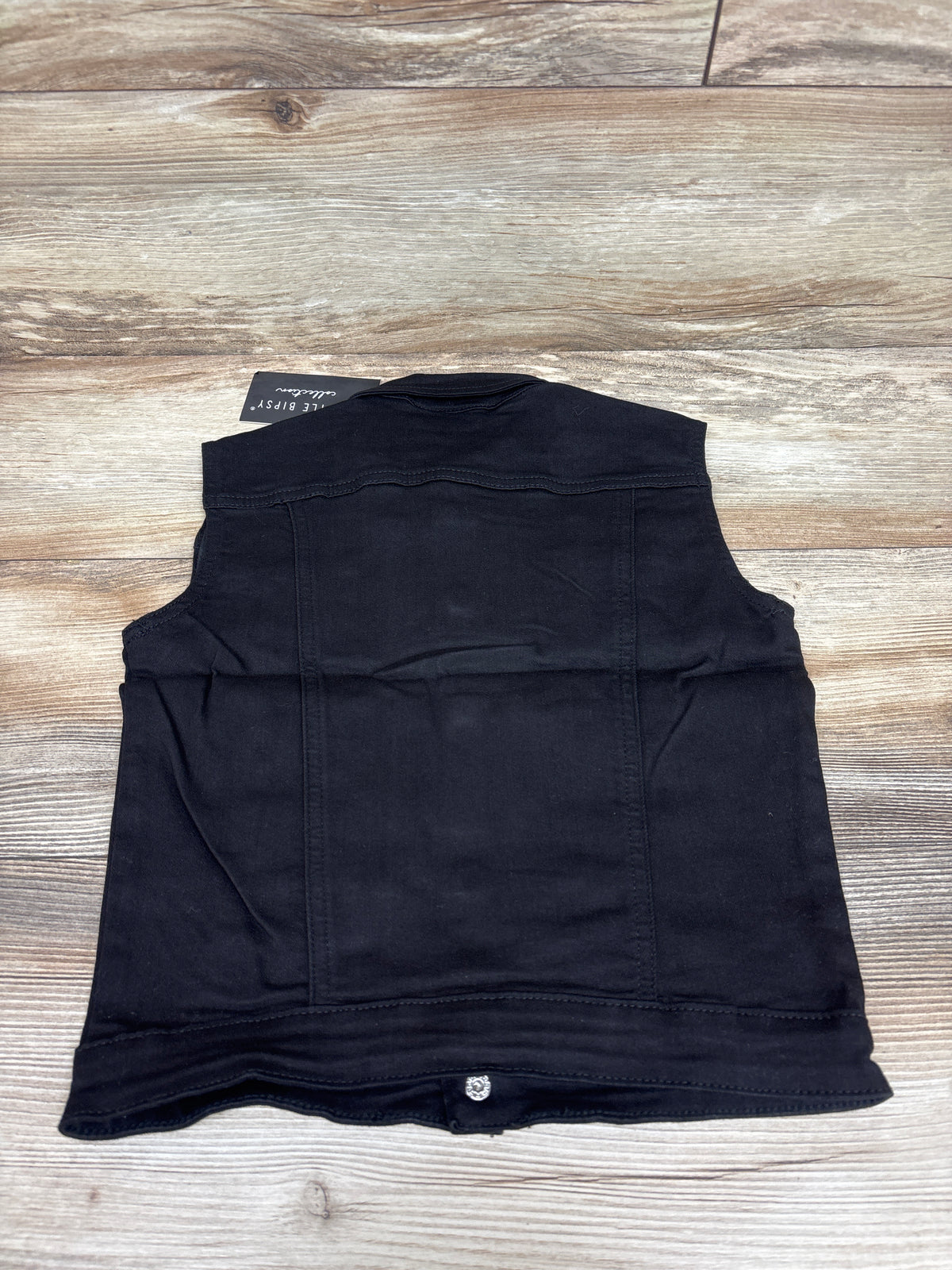 NEW Little Bipsy Denim Vest Black sz 3-4T