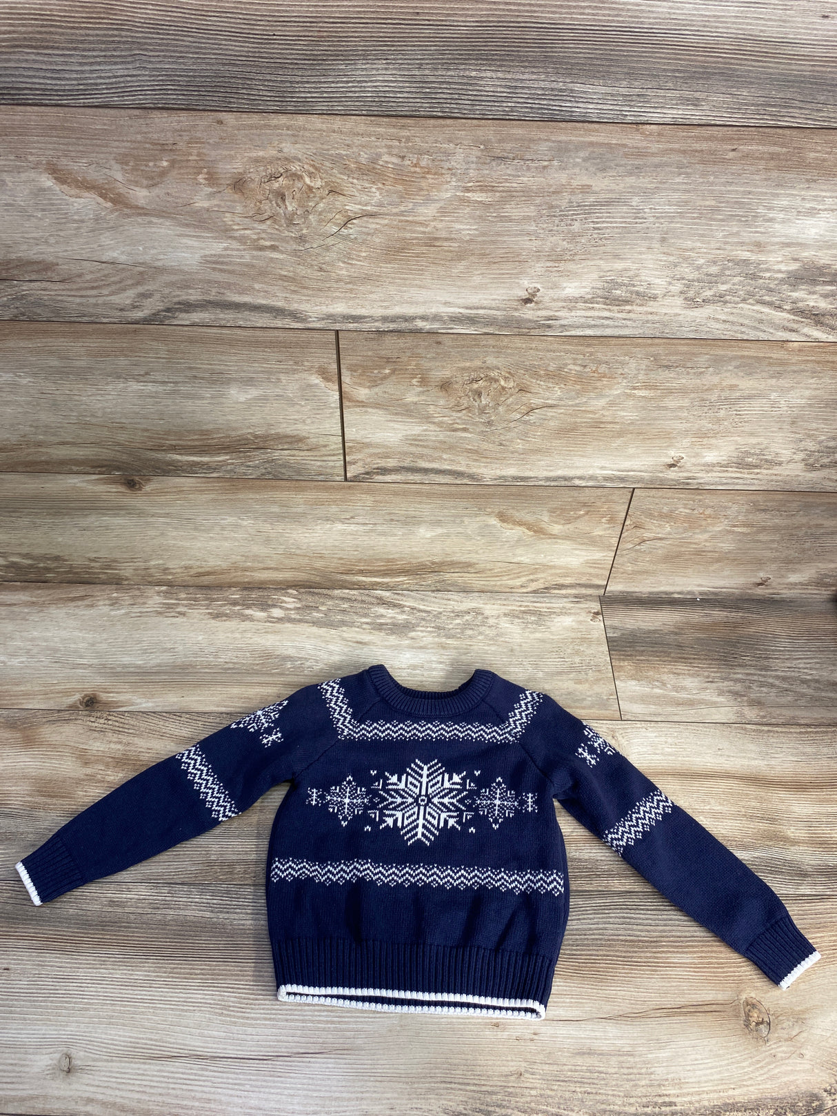 Gymboree Knitted Snowflake Sweater Navy sz 2T