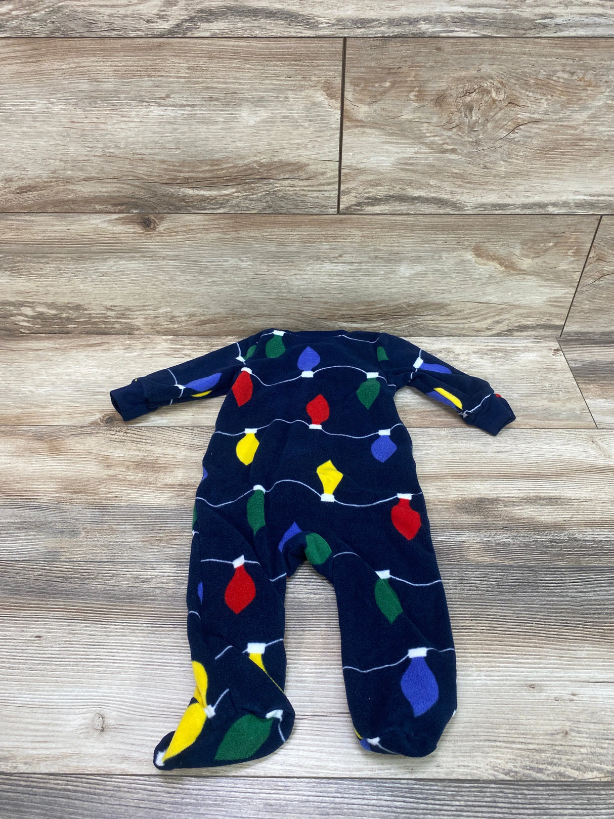 Carter's Christmas Lights Blanket Sleeper Navy sz 6m - Me n Mommy To Be