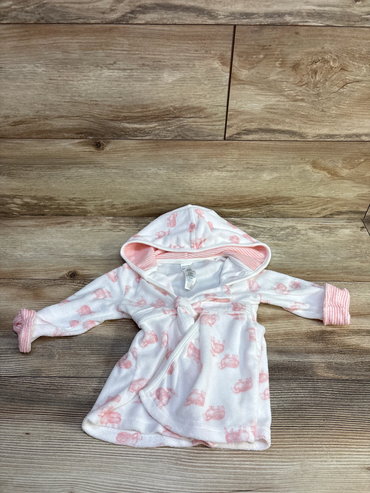 Just One You Terry Cloth Bath Robe White sz 0-9m