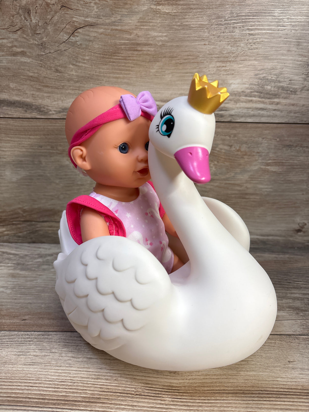 Dream Collection 10'' Bath Time Baby Doll with Swan