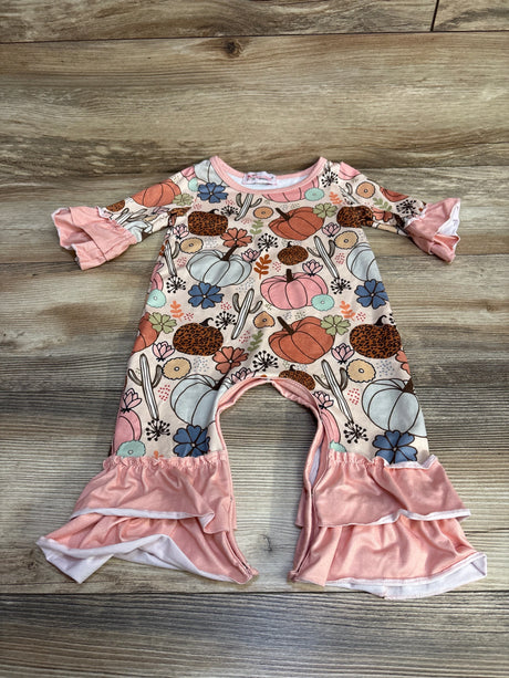 Clover Cottage Pumpkin Coverall Pink sz 12-18m - Me n Mommy To Be