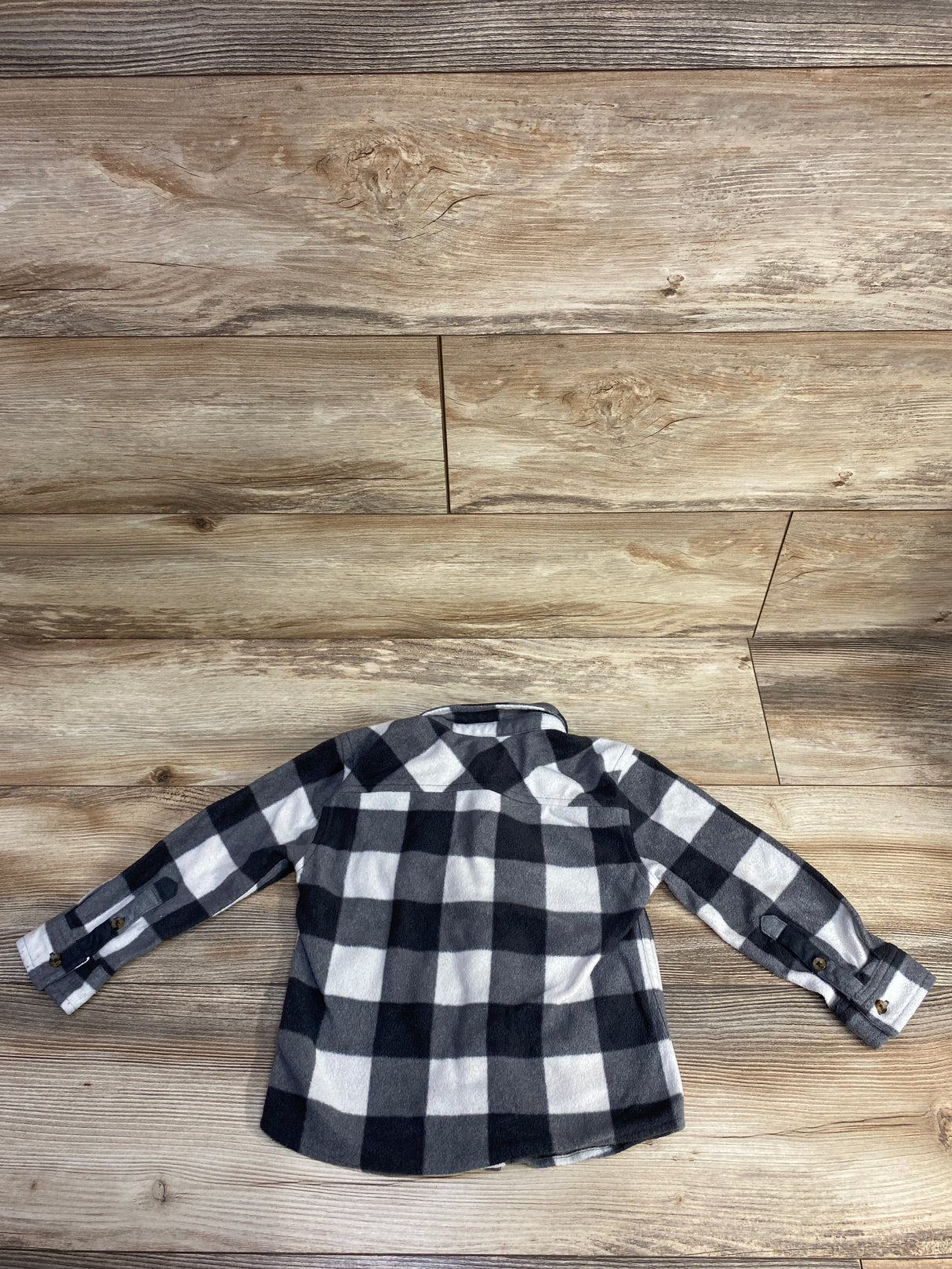 Jumping Beans Fleece Plaid Flannel Grey sz 3T