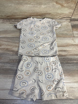 Rabbit + Bear Organic 2pc Pajama Set Beige sz 4T