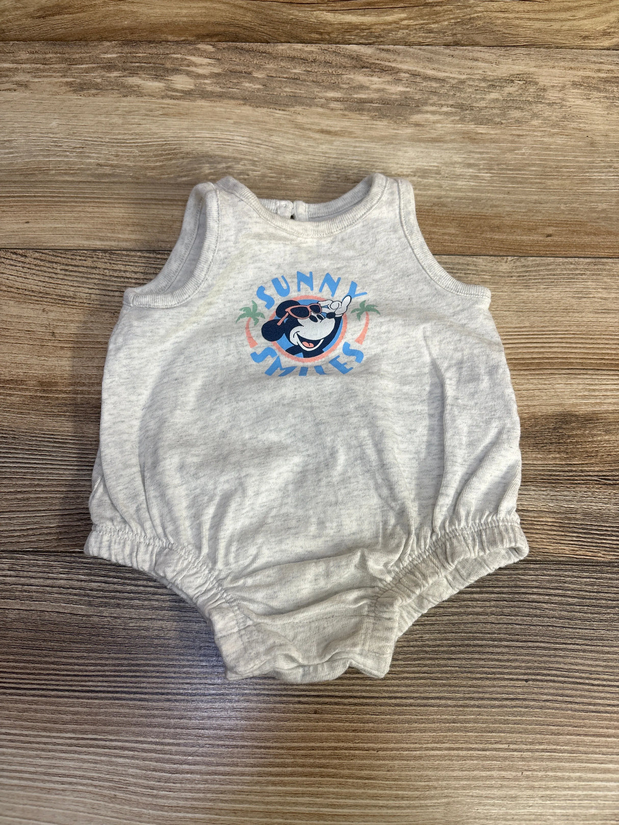 Baby Gap x Disney Mickey Mouse Romper Grey sz 0-3m - Me n Mommy To Be