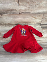 Polo Ralph Lauren Polo Bear Fleece Sweater Dress Red sz 9m