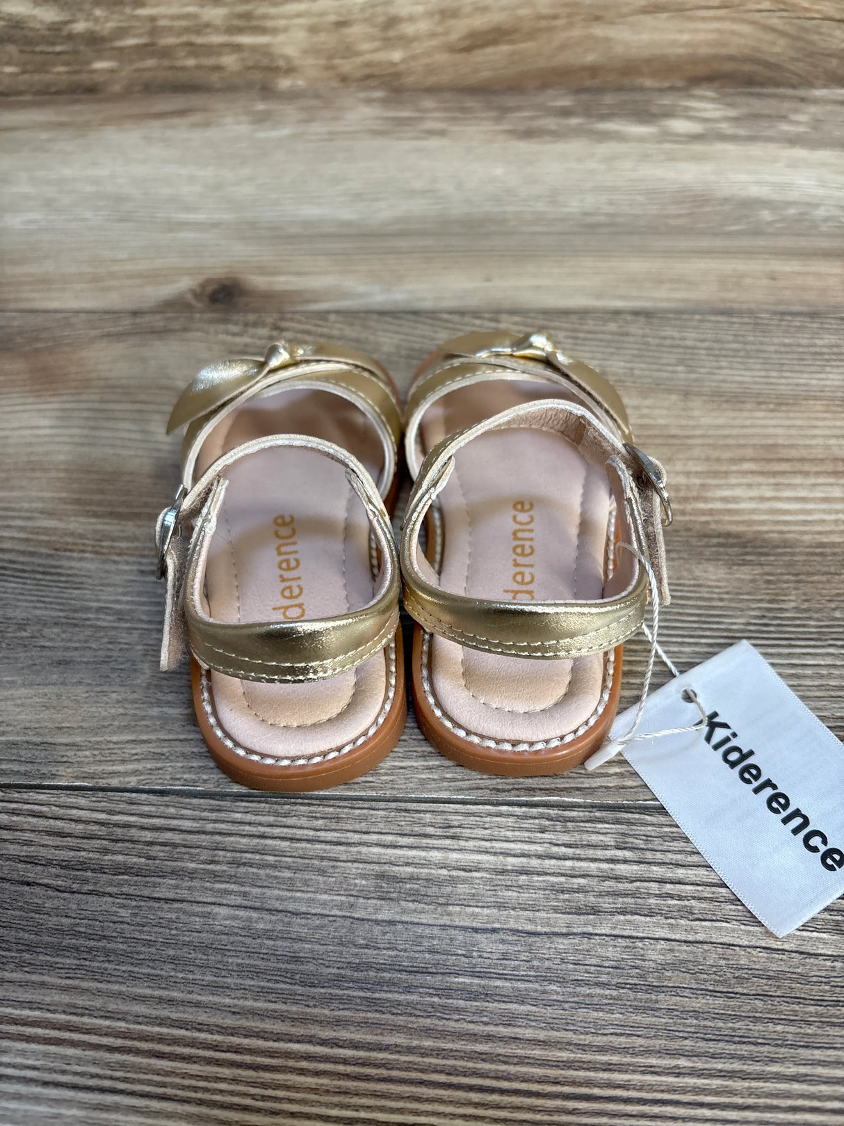 NEW Kiderence Summer Sandals Gold sz 6c