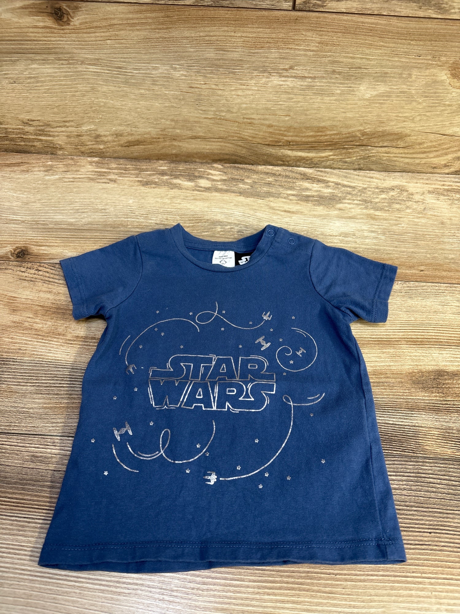 Cotton On Baby Star Wars Shirt Blue sz 6-12m