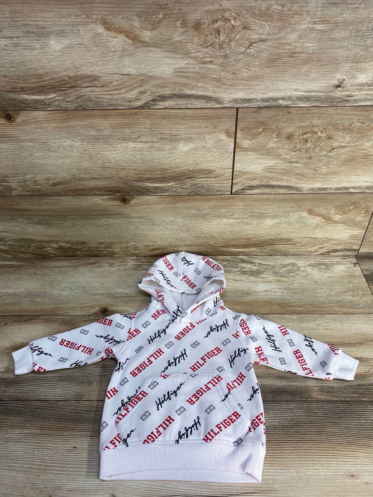 Tommy Hilfiger Logo Pull Over Sweatshirt White sz 12m