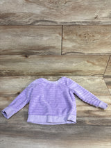 Cat & Jack Plush Sweatshirt Purple sz 18m