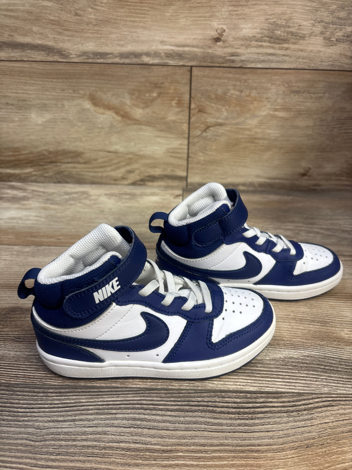 Nike Court Borough Mid 2 TD 'White Blue Signal' Sneakers sz 11c