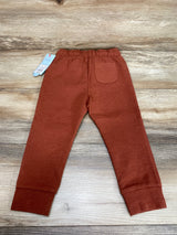 NEW Cat & Jack Fiery Brown Ottoman Knit Joggers sz 3T