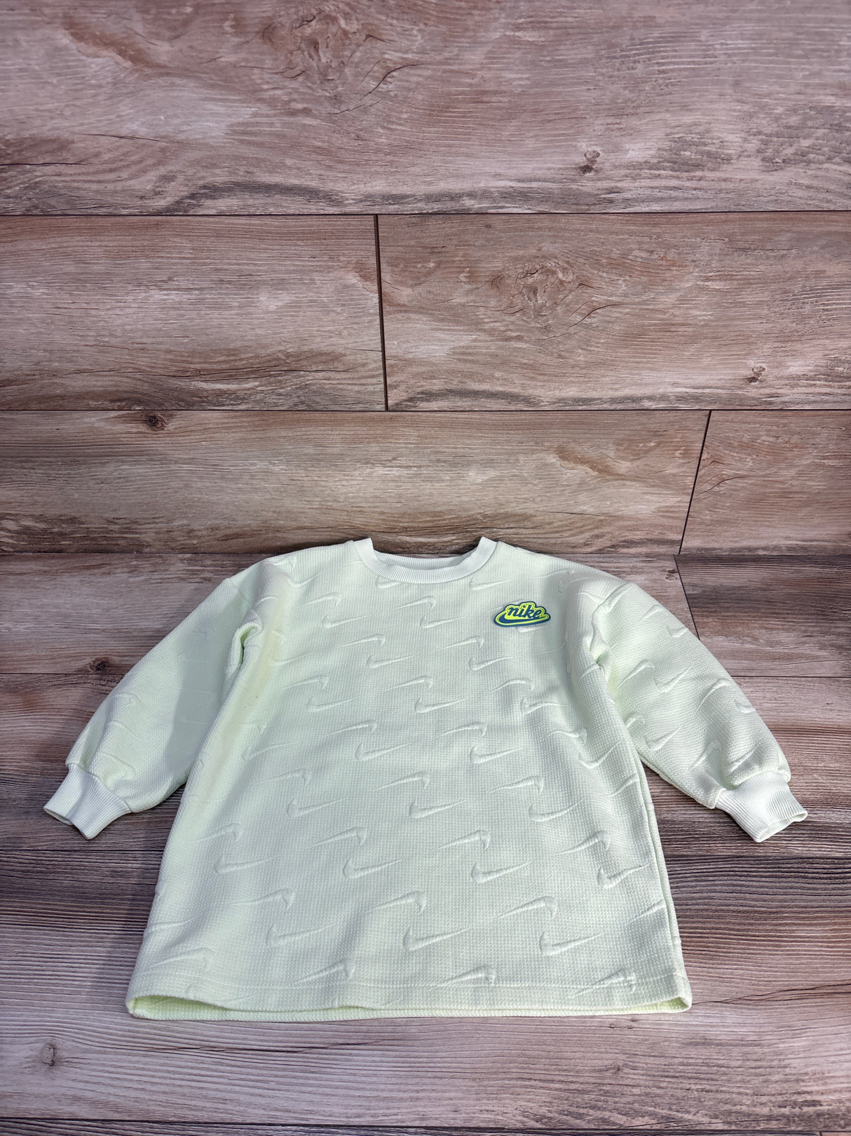 Nike Oversized Pullover Sweatshirt Lime Green sz 4T