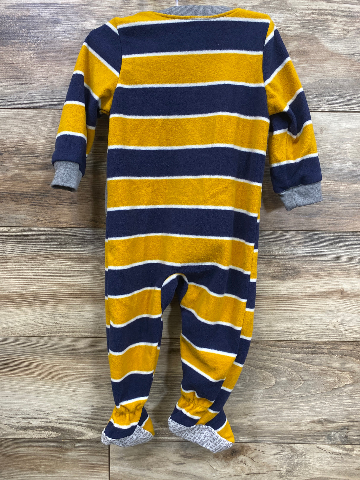 Carter's Striped Rhino Blanket Sleeper Yellow & Blue sz 12m