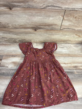 Jumping Beans Floral Skater Dress Brown sz 5T  Ty