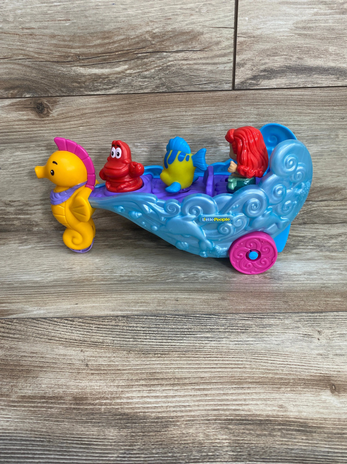 Disney Princess Little People Ariel's Light-Up Sea Carriage