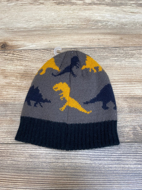 OshKosh Kid Reversible Dinosaur Beanie Grey sz 12-24m