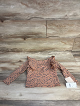 NEW Grayson Mini Ruffled Polka Dot Top Brown sz 2T